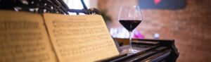 vinho com música