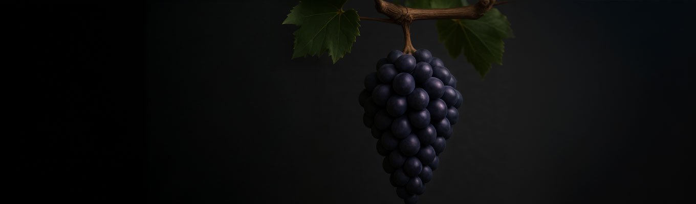 Cacho de uva Pinot Noir