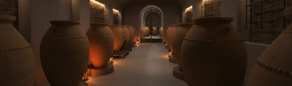 Adega com ânforas