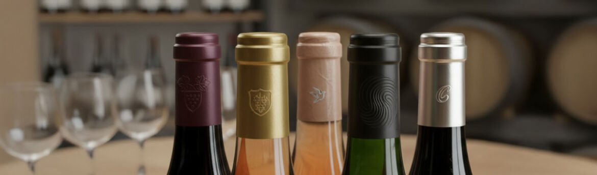 Cápsulas de garrafas de vinho