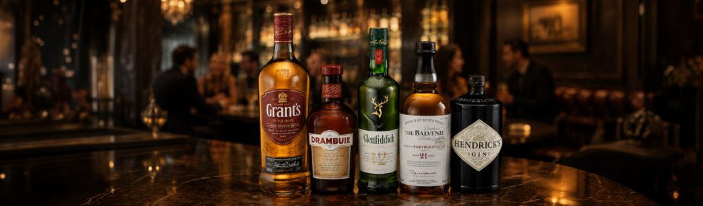 Os destilados William Grant & Sons chegaram à TodoVino: conheça Glenfiddich, Balvenie, Grant's, Hendrick's e Drambuie antes de escolher a sua garrafa.